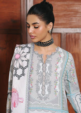 QPrints By Qalamkar Embroidered Jacquard Weaved 3 Piece Unstitched Suit QLM25QP D-QW-8A MARLA